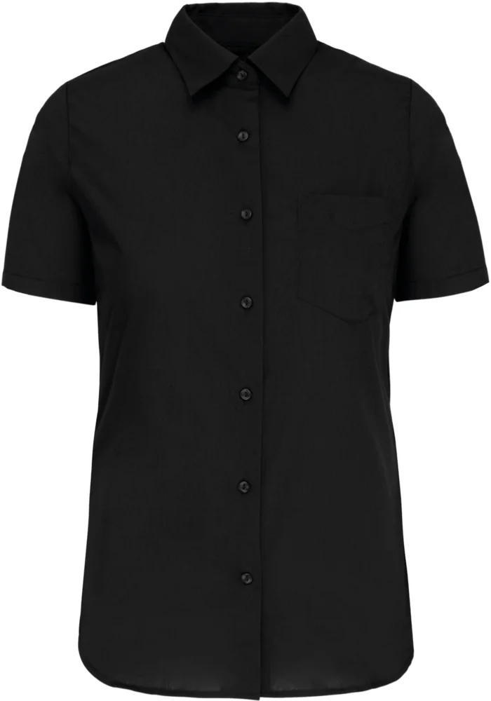 Poplin Blouse "Judith" short-sleeve
