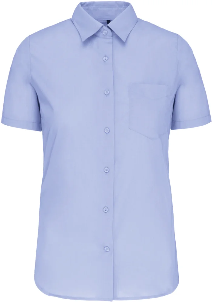 Poplin Blouse "Judith" short-sleeve