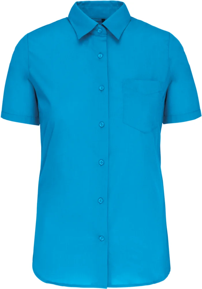 Poplin Blouse "Judith" short-sleeve