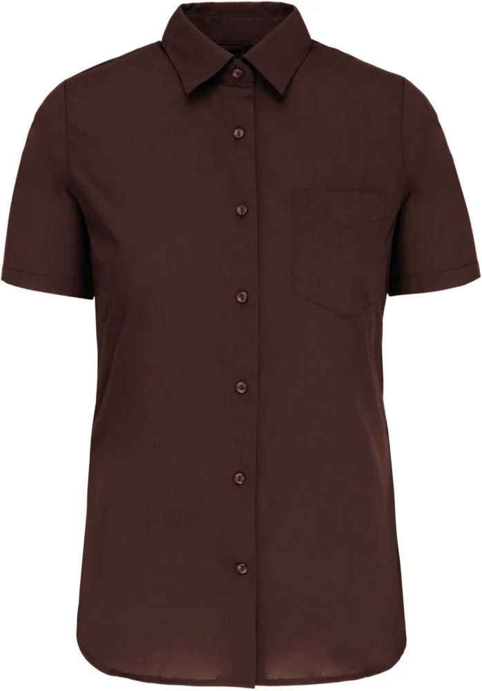 Poplin Blouse "Judith" short-sleeve