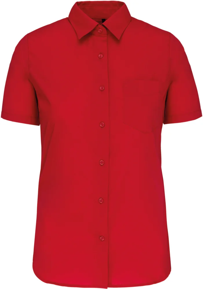 Poplin Blouse "Judith" short-sleeve
