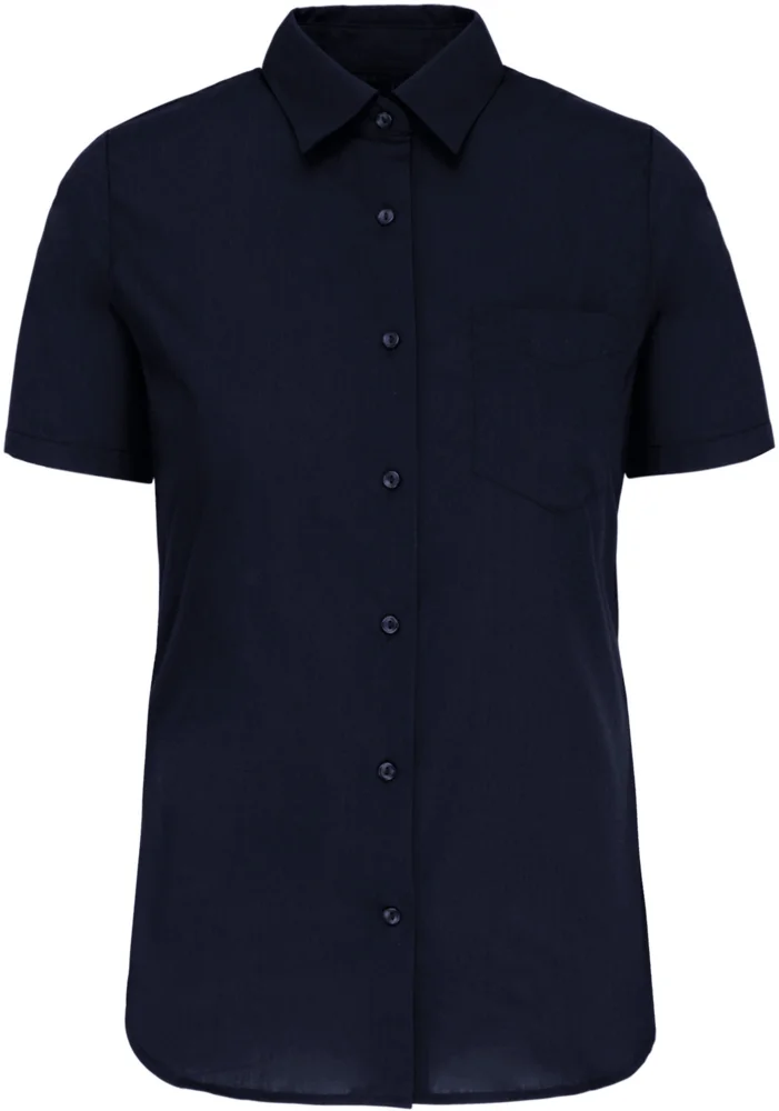 Poplin Blouse "Judith" short-sleeve