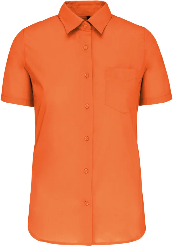 Poplin Blouse "Judith" short-sleeve