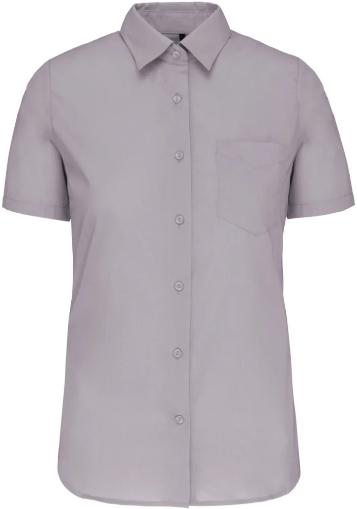 Poplin Blouse "Judith" short-sleeve