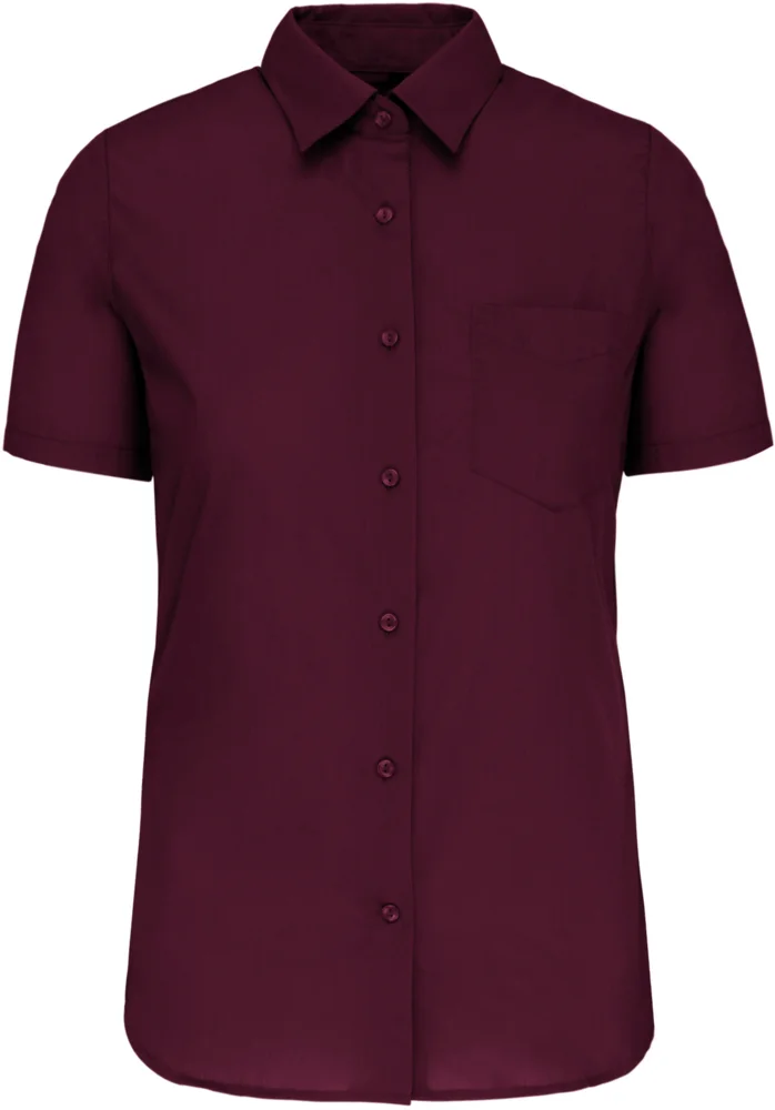 Poplin Blouse "Judith" short-sleeve