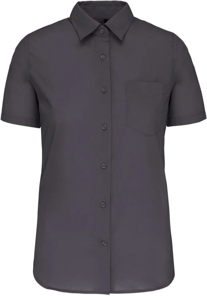 Poplin Blouse "Judith" short-sleeve