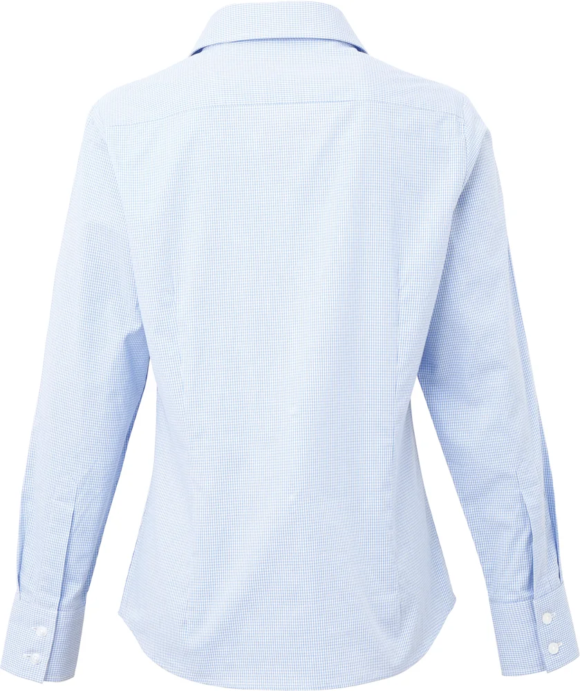 Popeline Bluse Karo langarm