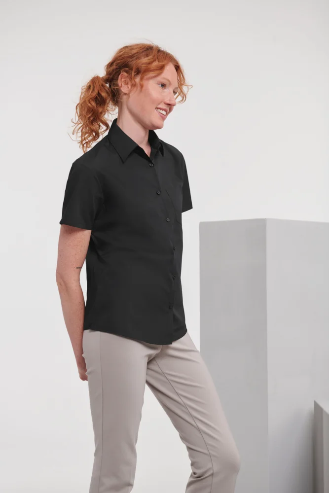 Poplin Blouse short-sleeve