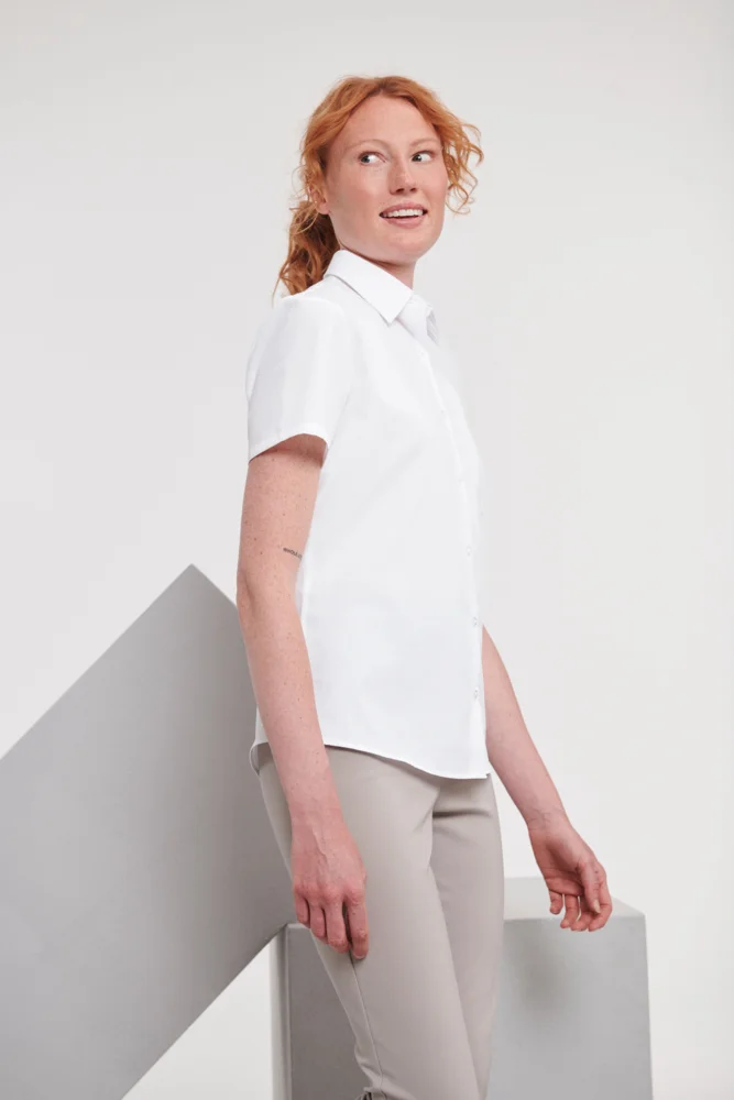 Poplin Blouse short-sleeve