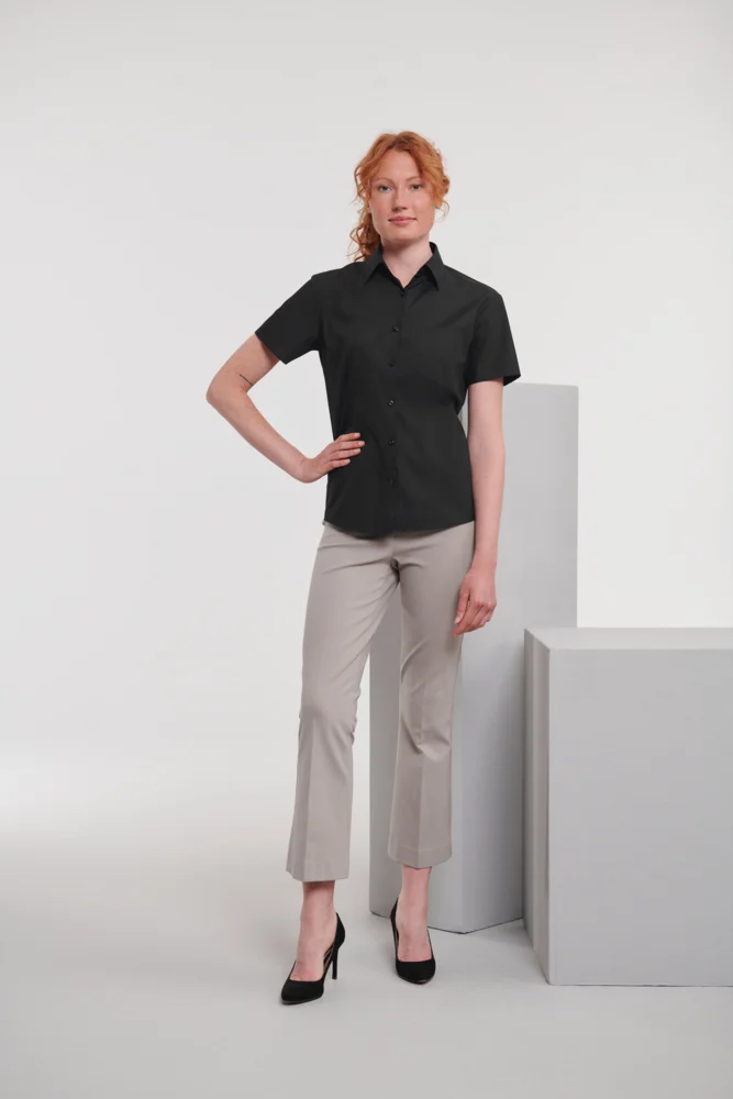 Poplin Blouse short-sleeve