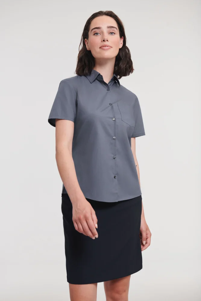 Poplin Blouse short-sleeve