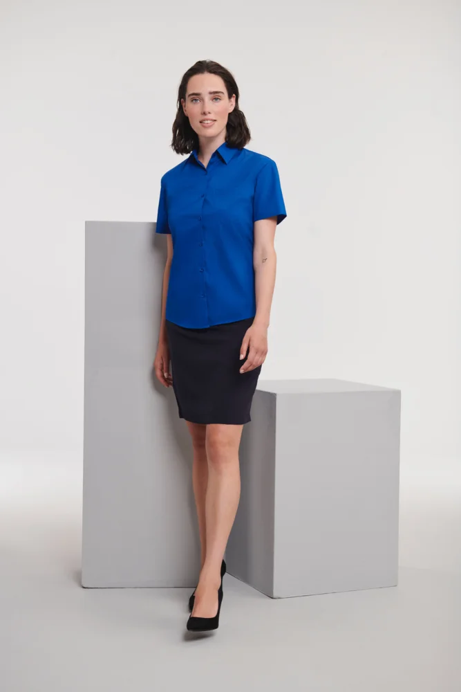 Poplin Blouse short-sleeve