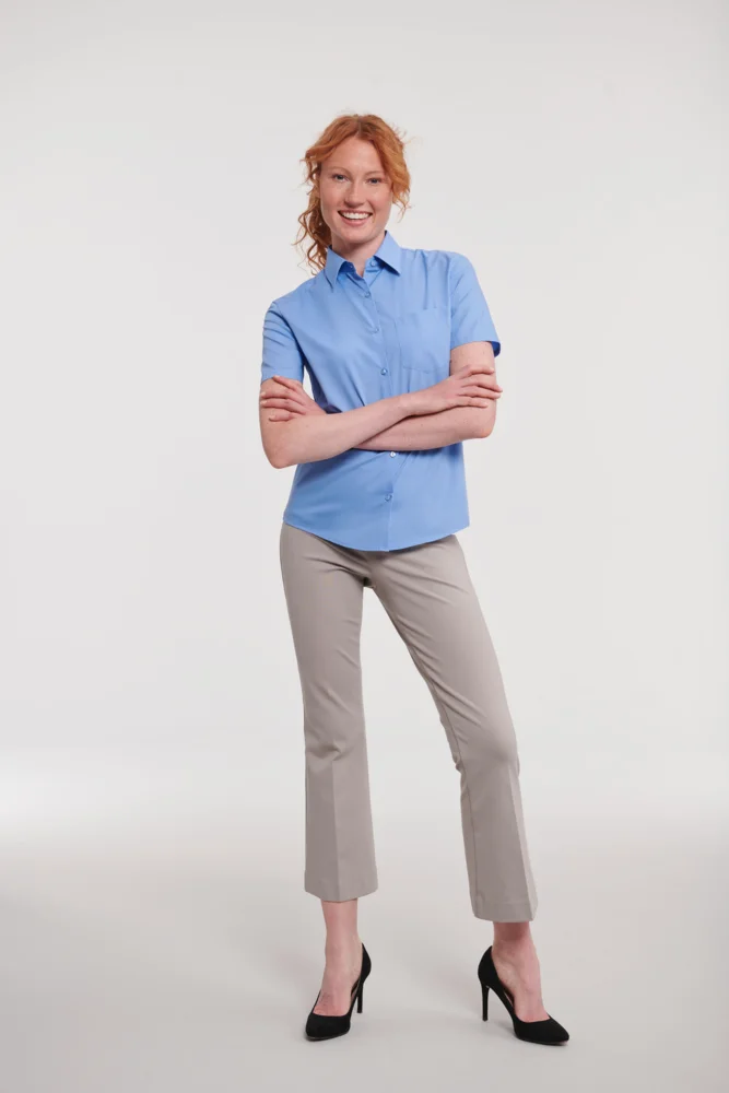 Poplin Blouse short-sleeve