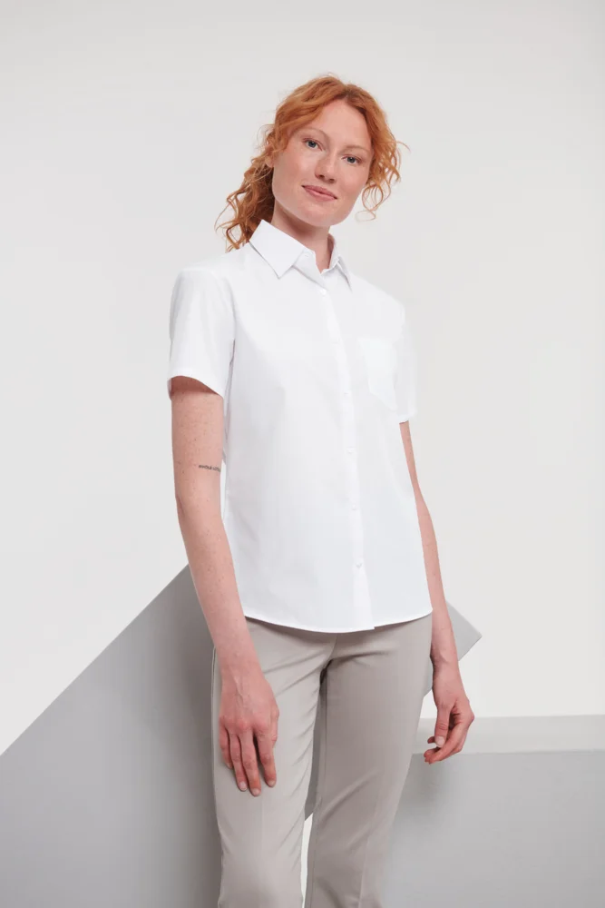Poplin Blouse short-sleeve
