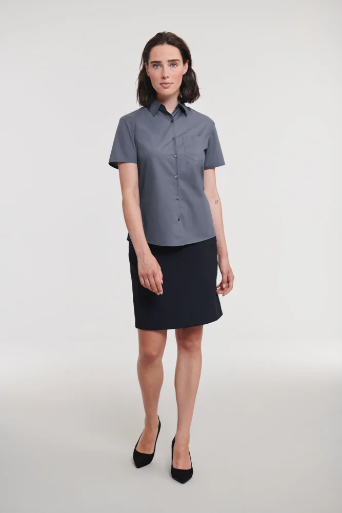 Poplin Blouse short-sleeve