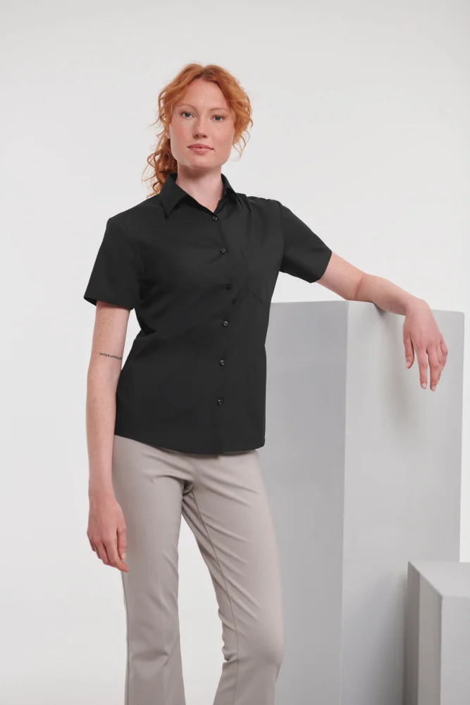 Poplin Blouse short-sleeve