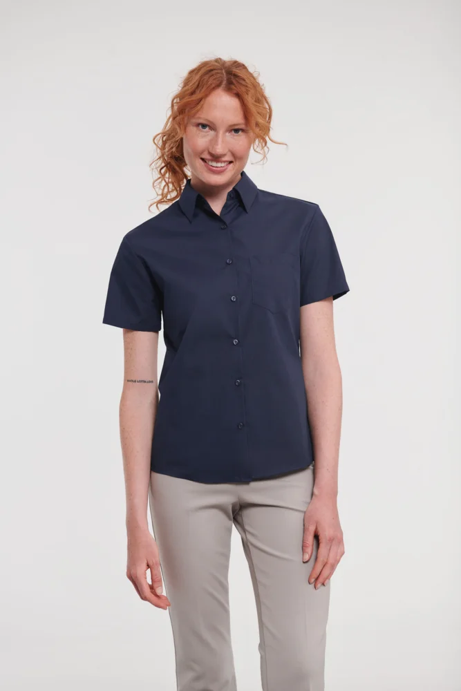 Poplin Blouse short-sleeve
