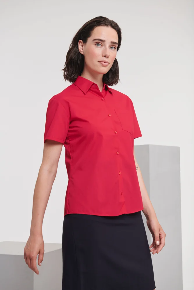 Poplin Blouse short-sleeve