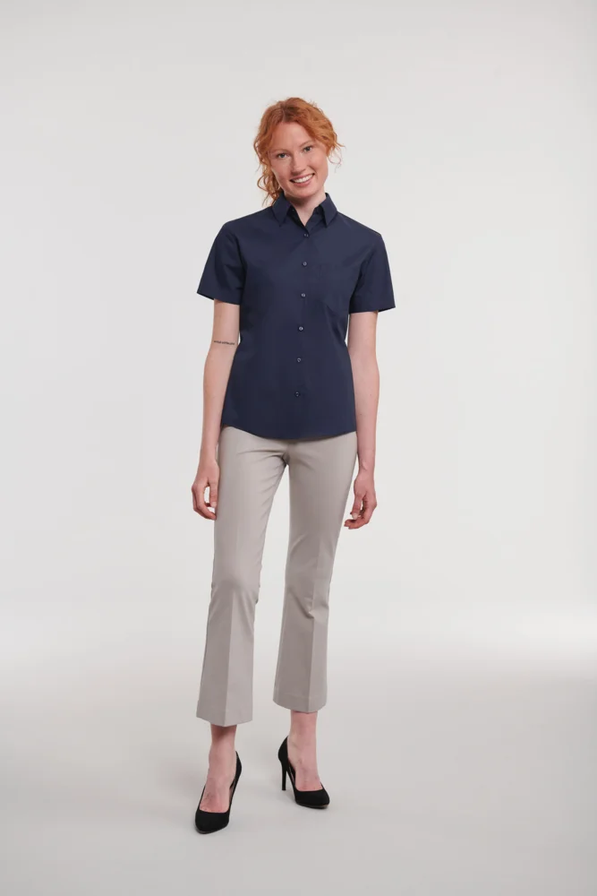Poplin Blouse short-sleeve