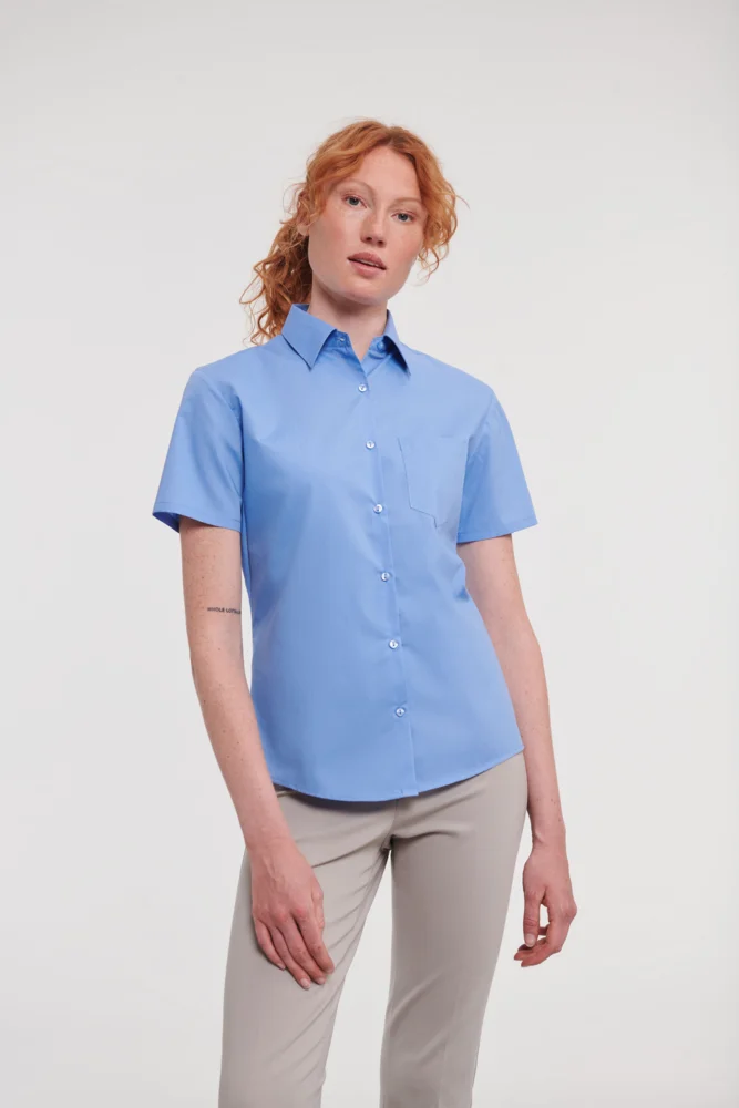 Poplin Blouse short-sleeve