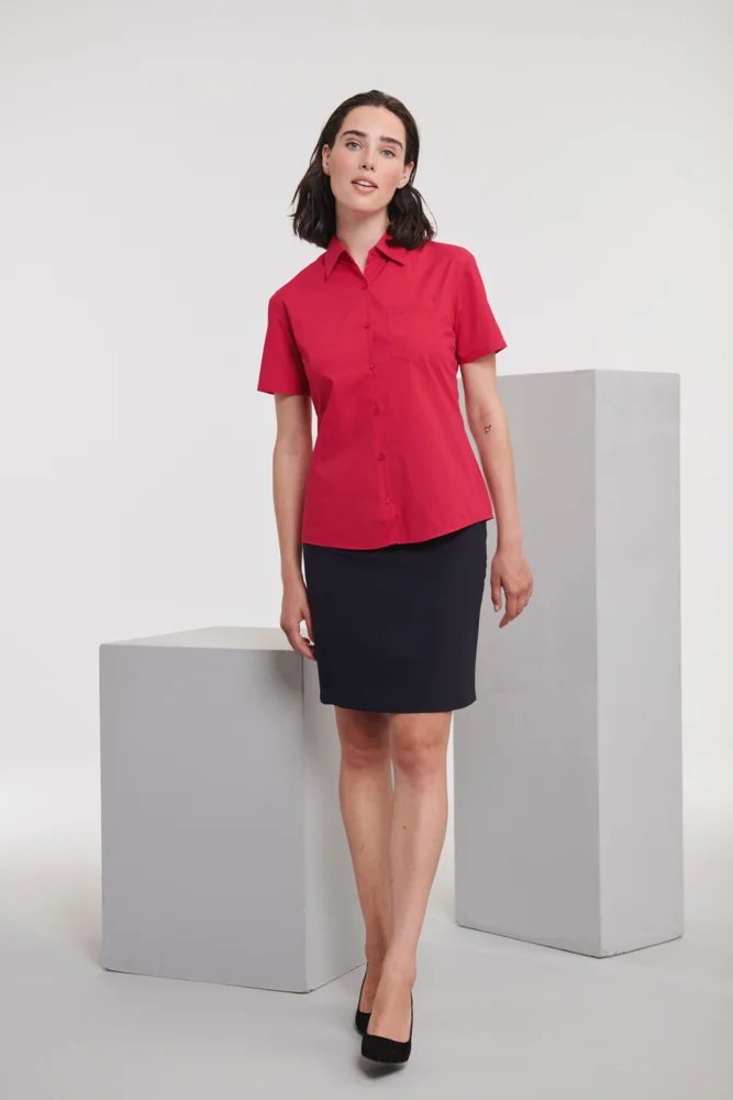 Poplin Blouse short-sleeve