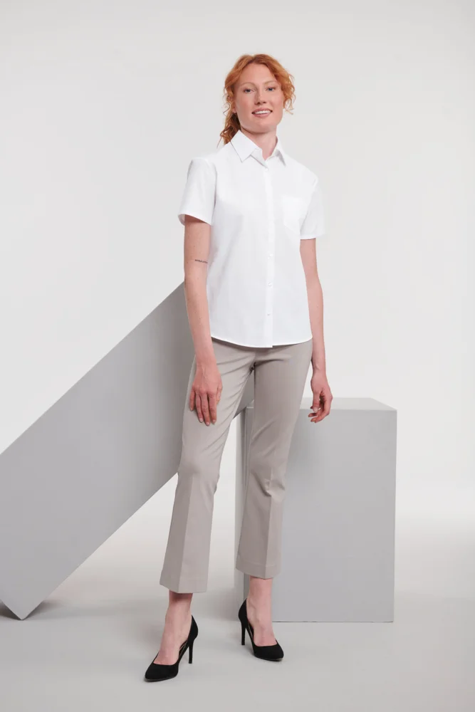 Poplin Blouse short-sleeve