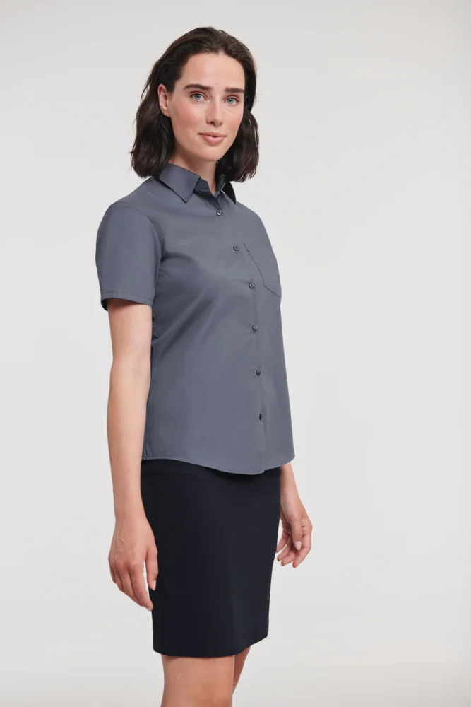 Poplin Blouse short-sleeve