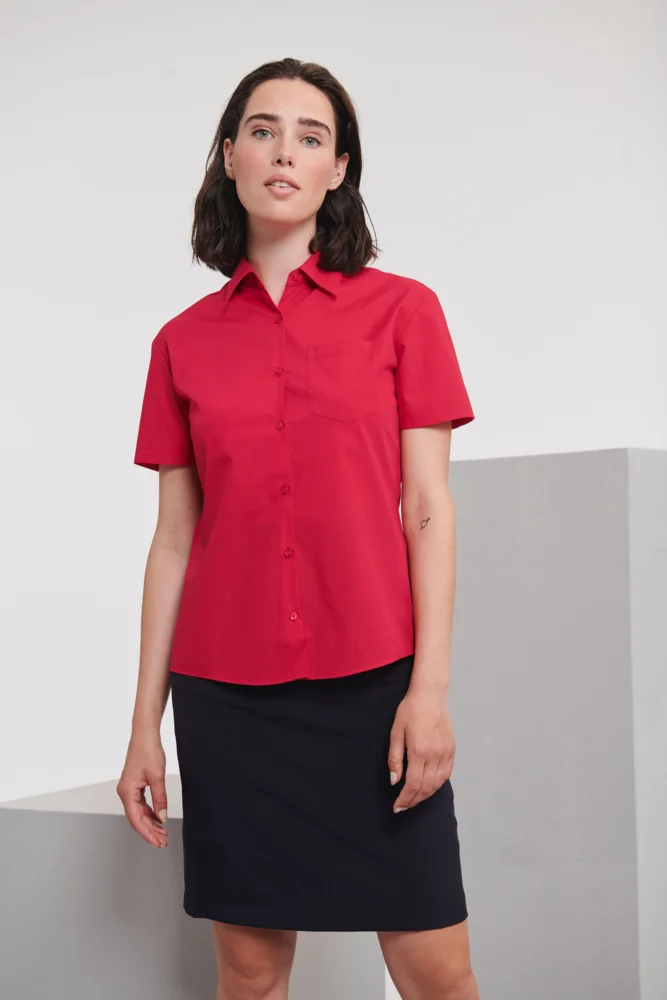 Poplin Blouse short-sleeve