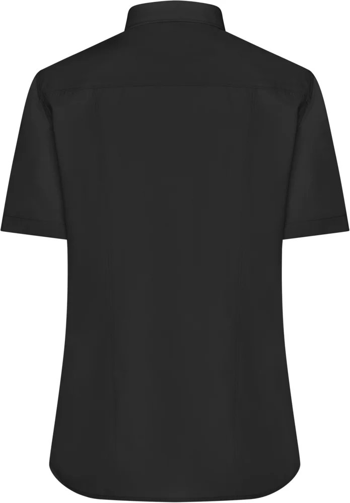 Popeline Bluse kurzarm