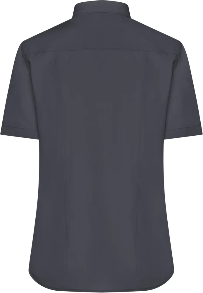 Popeline Bluse kurzarm