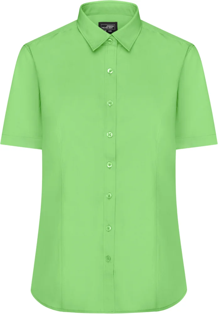 Popeline Bluse kurzarm