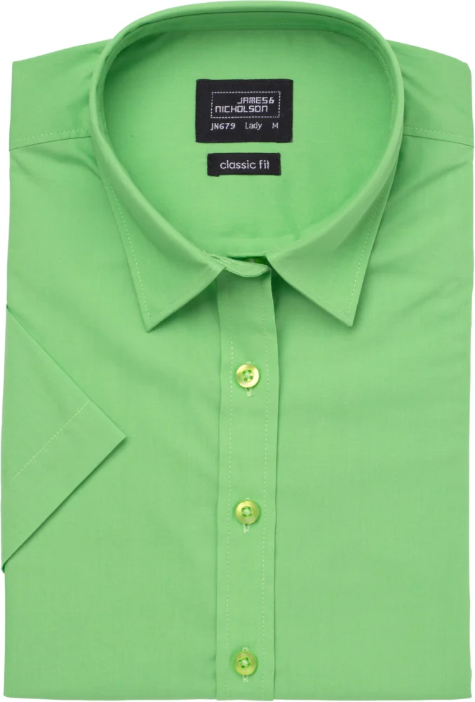 Popeline Bluse kurzarm