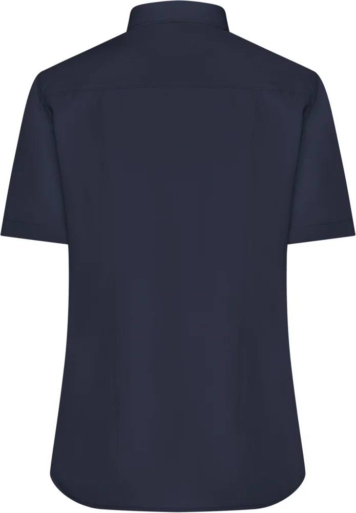 Popeline Bluse kurzarm