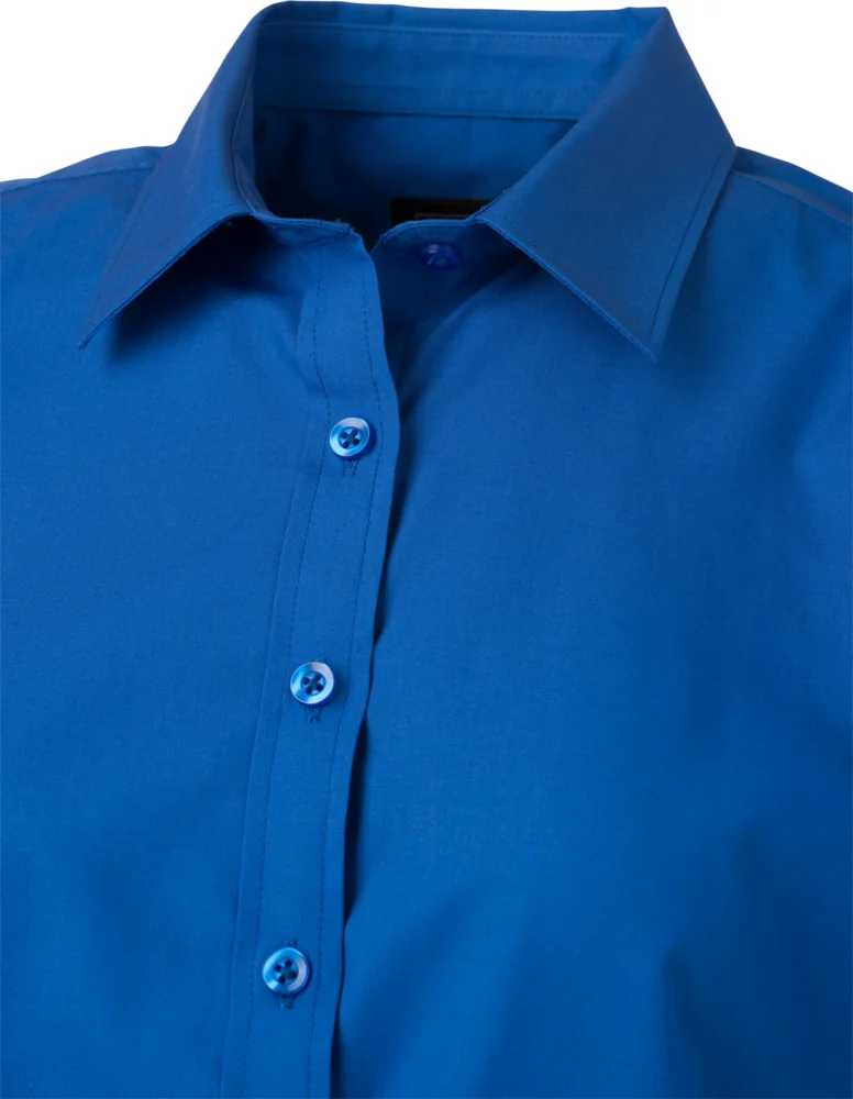 Popeline Bluse kurzarm