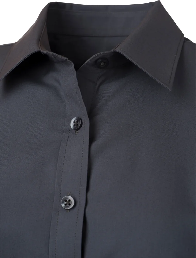 Popeline Bluse kurzarm