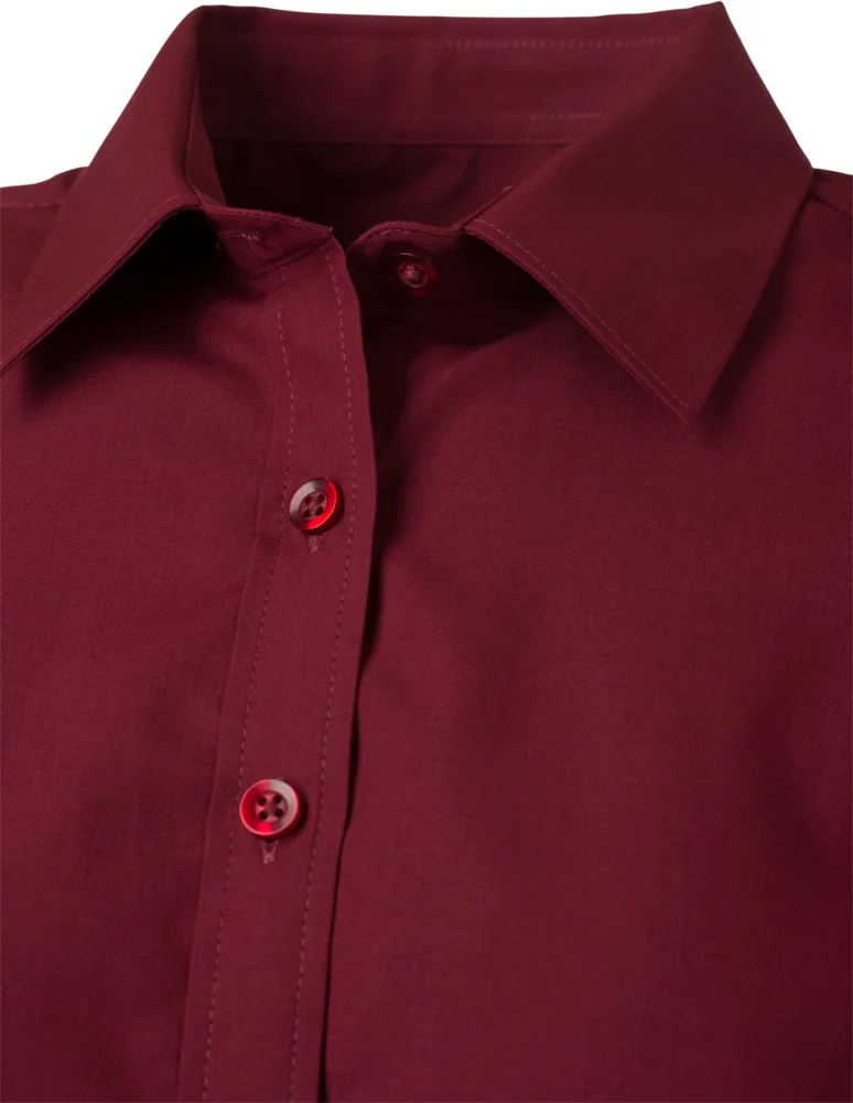 Popeline Bluse kurzarm