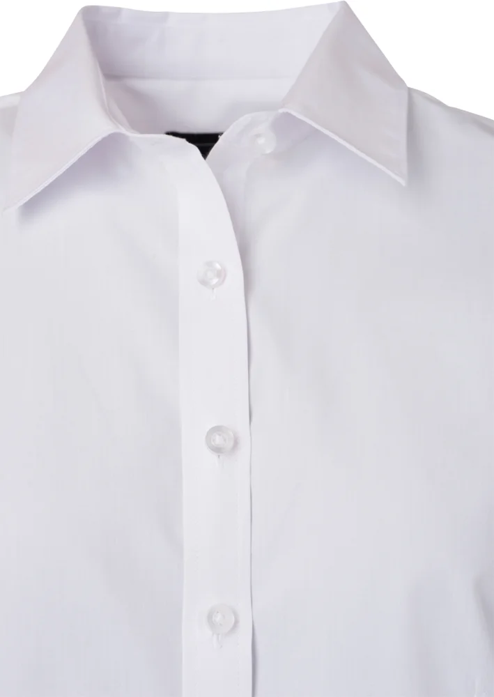 Popeline Bluse kurzarm