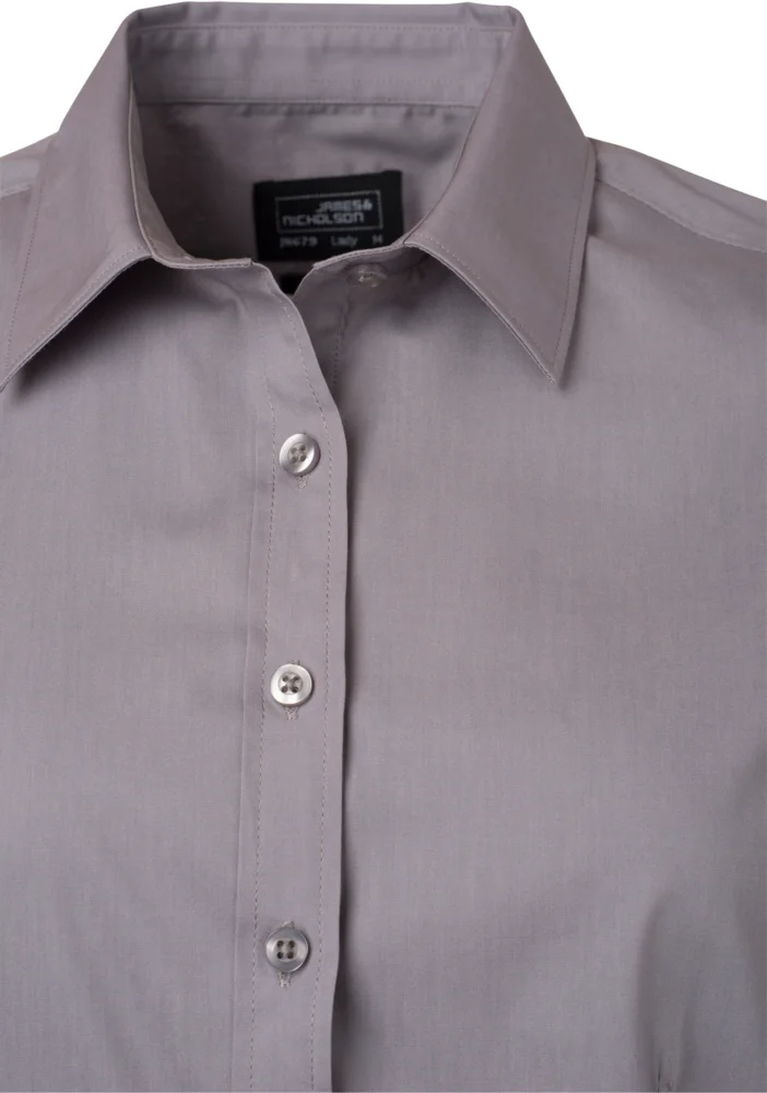 Popeline Bluse kurzarm