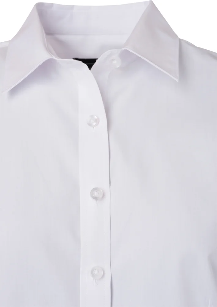 Popeline Bluse kurzarm
