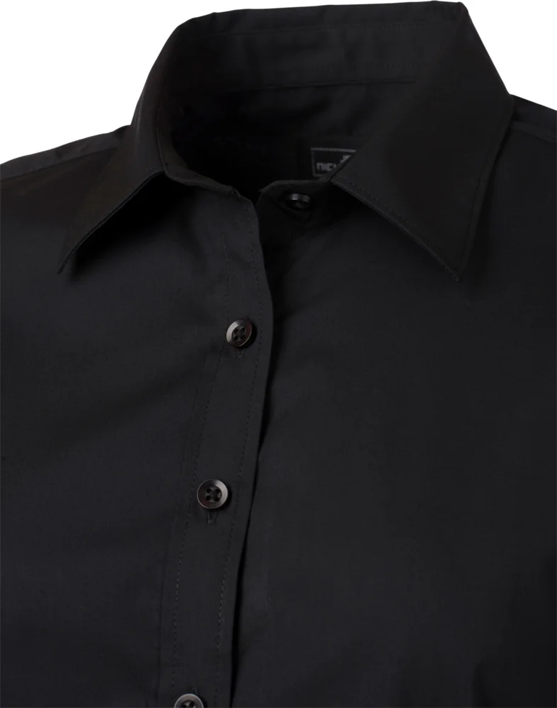 Popeline Bluse kurzarm