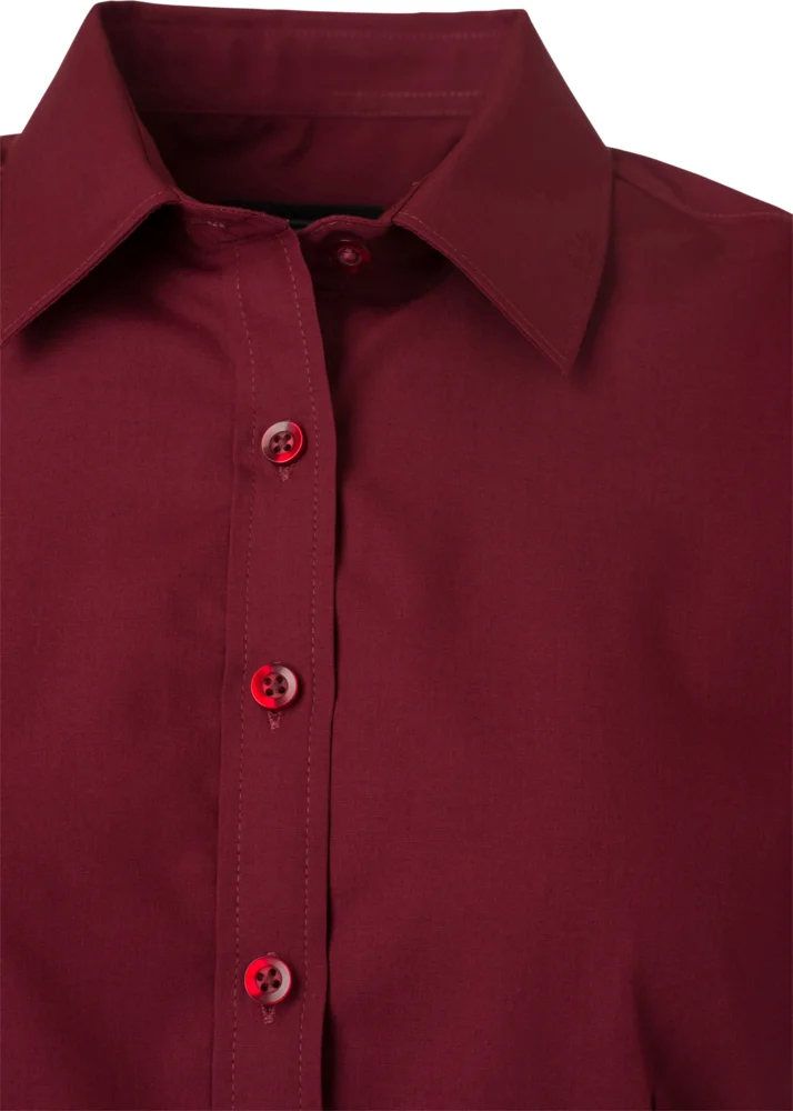 Popeline Bluse kurzarm
