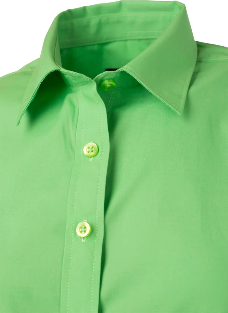 Popeline Bluse kurzarm