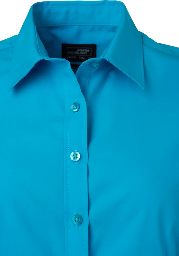 Popeline Bluse kurzarm