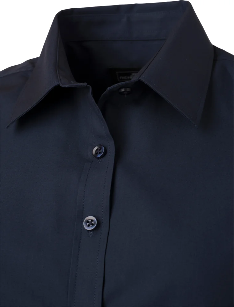 Popeline Bluse kurzarm