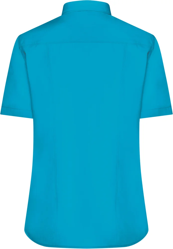 Popeline Bluse kurzarm