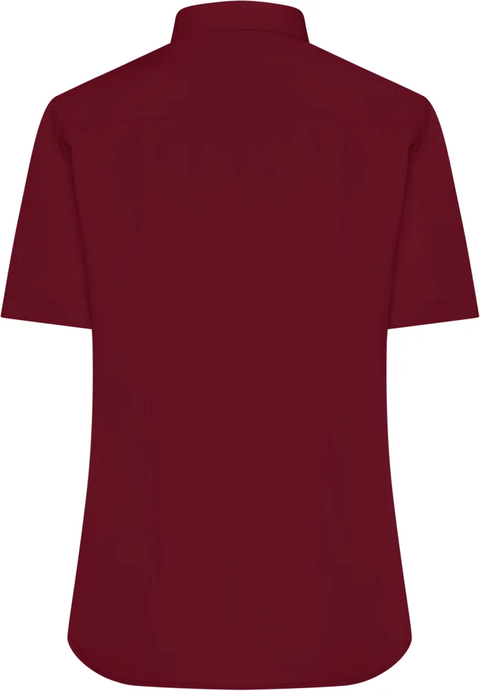 Popeline Bluse kurzarm