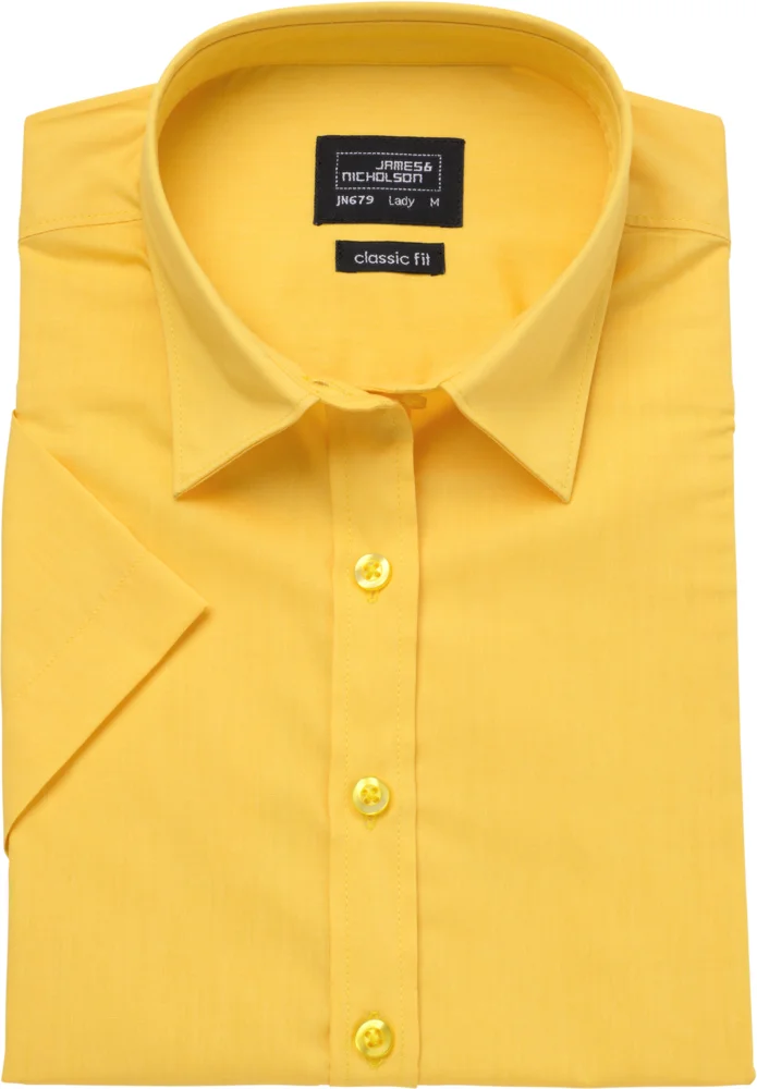Popeline Bluse kurzarm