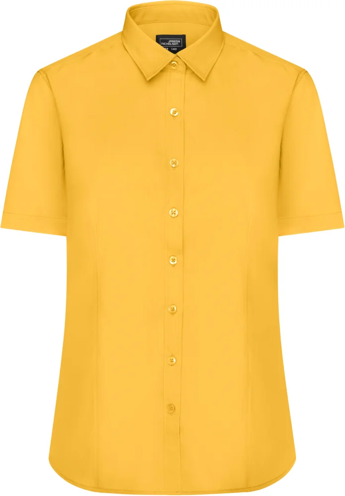 Popeline Bluse kurzarm
