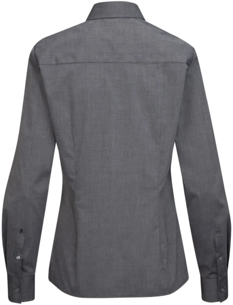 Popeline Bluse langarm