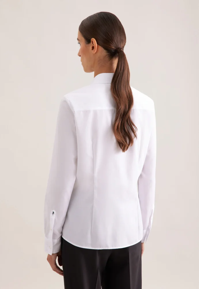 Popeline Bluse langarm